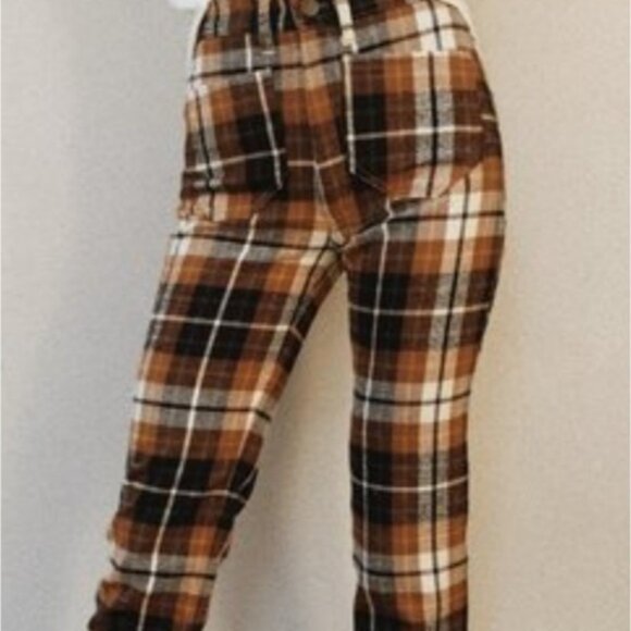 BNWT Adorable Free People Plaid pants Size XS - Picture 1 of 6